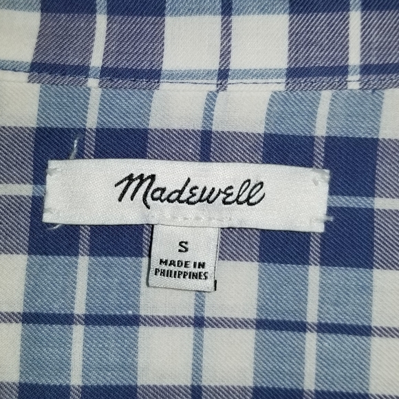 Madewell Central Open-Back Shirt in Linus Plaid - Picture 8 of 12